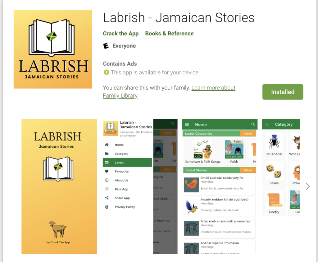 Labrish App by Joedian Reid